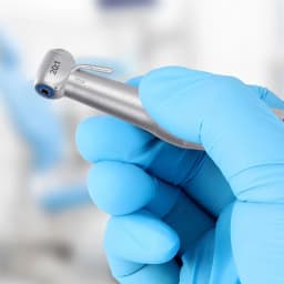 SANDENT 20:1 Dental Implant Contra Angle Handpiece Push Button Chuck External Spray E-Type Motor Compatible