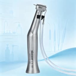 SANDENT 20:1 Dental Implant Contra Angle Handpiece Push Button Chuck External Spray E-Type Motor Compatible