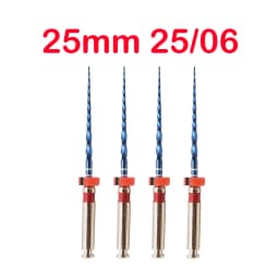 Dental Blue Dental Rotary Files Nickel Titanium Root Canal Files Endodontic Files 04 06 Taper Heat Activation Blue Files Rotary