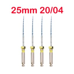Dental Blue Dental Rotary Files Nickel Titanium Root Canal Files Endodontic Files 04 06 Taper Heat Activation Blue Files Rotary