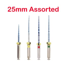 Dental Blue Dental Rotary Files Nickel Titanium Root Canal Files Endodontic Files 04 06 Taper Heat Activation Blue Files Rotary