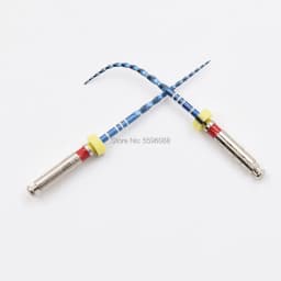 Dental Blue Dental Rotary Files Nickel Titanium Root Canal Files Endodontic Files 04 06 Taper Heat Activation Blue Files Rotary