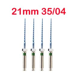 Dental Blue Dental Rotary Files Nickel Titanium Root Canal Files Endodontic Files 04 06 Taper Heat Activation Blue Files Rotary
