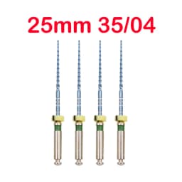 Dental Blue Dental Rotary Files Nickel Titanium Root Canal Files Endodontic Files 04 06 Taper Heat Activation Blue Files Rotary