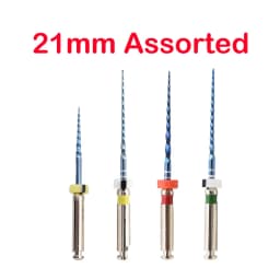 Dental Blue Dental Rotary Files Nickel Titanium Root Canal Files Endodontic Files 04 06 Taper Heat Activation Blue Files Rotary