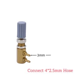 JUMTOP Dental Regulator Control Valve for Dental Chair Turbine Unit 3mm Connector to 4*2.5mm Hose