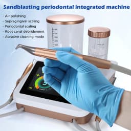 Dental Ultrasonic Scaler Air Polisher 2 in1 Periodontic Surgery Therapy System Woodpecker Style Scaler & Air Polisher Sandblast