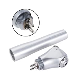 JUMTOP Dental Triple Way Syringe with 2 Nozzles Aluminum Alloy Shell Air Water Spray Handpiece