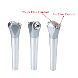 JUMTOP Dental Triple Way Syringe with 2 Nozzles Aluminum Alloy Shell Air Water Spray Handpiece