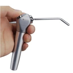 JUMTOP Dental Triple Way Syringe with 2 Nozzles Aluminum Alloy Shell Air Water Spray Handpiece