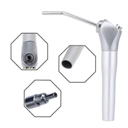 JUMTOP Dental Triple Way Syringe with 2 Nozzles Aluminum Alloy Shell Air Water Spray Handpiece