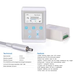 COXO Dental Electric Motor C-Puma INT+ Brushless Micromotor with Fiber Optic for Dental Unit Chair Minimally Invasive Polishing