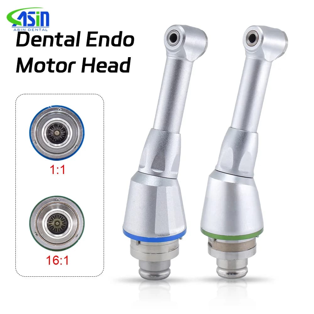 Dental electric endo motor contra angle head push button 16:1/1:1 for hand/engine files for endodontic handpiece