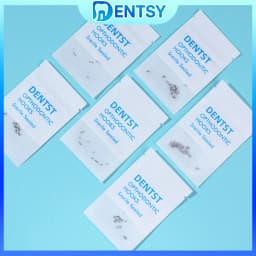 20PCS Dental Orthodontic Lingual Buttons-Bondable Round Mesh Base Composite Clear Ceramic Hook Dentistry Accessories Materials