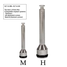 Dental Implant Repair Tool Kit 1.2/1.27mm Hex Driver Shanks with Angled Wrench Torque Wrench Abutment Screws For Osstem Dentium