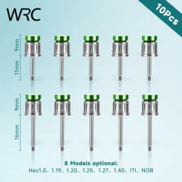 10Pcs Dental Implant Screw Driver Hex 1.20 1.25 1.27 1.40 NOB ITI 20mm 25mm Drivers For Clinic Dentistry Lab Restoration Tool