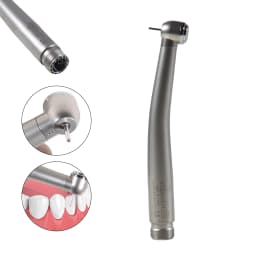 ASK Dental LED E-generator/No LED High Speed Handpiece 2Hole/4Hole Low Noise Torque Head Triple Water Spray Stainless fit NSK