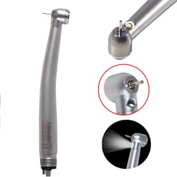 ASK Dental LED E-generator/No LED High Speed Handpiece 2Hole/4Hole Low Noise Torque Head Triple Water Spray Stainless fit NSK