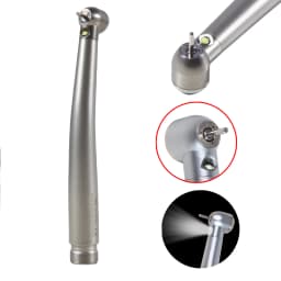 ASK Dental LED E-generator/No LED High Speed Handpiece 2Hole/4Hole Low Noise Torque Head Triple Water Spray Stainless fit NSK