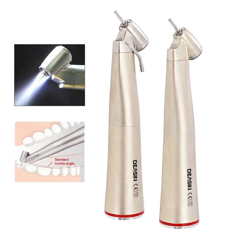 DEASIN Dental Inner&External Channel 1:4.2 Increasing Speed Contra Angle Electric Micromotor 45 Degree Fiber Optic Handpiece