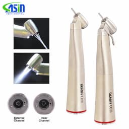 DEASIN Dental Inner&External Channel 1:4.2 Increasing Speed Contra Angle Electric Micromotor 45 Degree Fiber Optic Handpiece