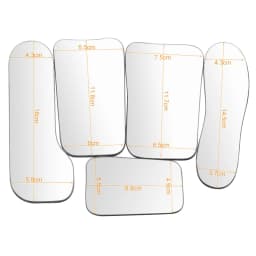 JUMTOP 5Pcs/Set Dental Orthodontic Mirrors Intraoral Mouth Mirror Reflector Photographic Glass Double-Sided Mirrors