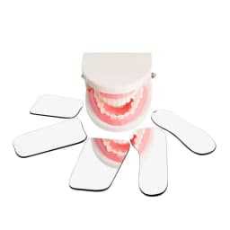 JUMTOP 5Pcs/Set Dental Orthodontic Mirrors Intraoral Mouth Mirror Reflector Photographic Glass Double-Sided Mirrors