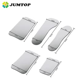 JUMTOP 5Pcs/Set Dental Orthodontic Mirrors Intraoral Mouth Mirror Reflector Photographic Glass Double-Sided Mirrors