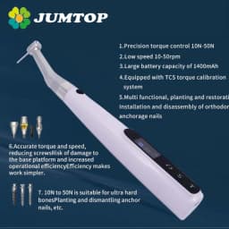 JUMTOP Dental Electric Implant Wrench Motor Torque Driver Wrench for Teeth Implant, Up To 50Ncm 50rpm