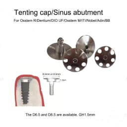 ITI/Nobel/Osstem/Adin Compatible Sinus Abutment, Dental Sinus Base Cap Sinus Abutment Implant Accessories Lift, 1.5/2/3mm