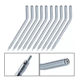 10Pcs Dental Nozzles Tips 3 Way Syringe Tips Stainless Steel Air Water Spray Triple Syringe Dentistry Chair Unit Spare Parts