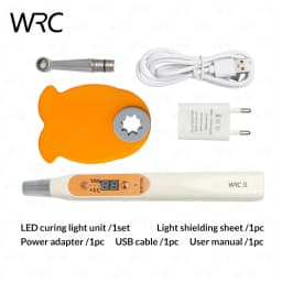 Wireless Dental LED Curing Light 385-515nm High Power 4 Modes USB Rechargeable 2200mA Lithium Battery Dentist Resin Cure Lamp