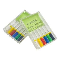 6Pcs/Pack Dental Endo Files Hand Use K Files Stainless Steel Root Canal Treatment Drills Endodontic Instruments