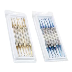 JUMTOP Dental Composite Filling Spatula Tools Double Head Titanium Plated Head Fill Restoration 6Pcs/Set