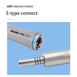X65L Dentistry Straight Handpiece 1:1Blue Ring Straight Inner Water Handpiece with Optic Fiber Using for Dental Implant Surgery
