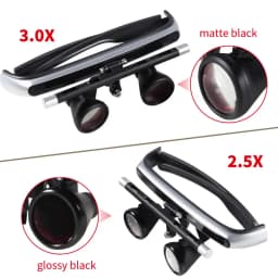 2.5/3x Dental Surgical Binocular Loupes Headband Magnifier 0°- 82° adjustment