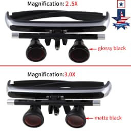 2.5/3x Dental Surgical Binocular Loupes Headband Magnifier 0°- 82° adjustment