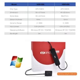 JUMTOP Dental RVG Sensor HDR 500C/600C Digital Intraoral Imaging System with Software APS CMOS Sensor