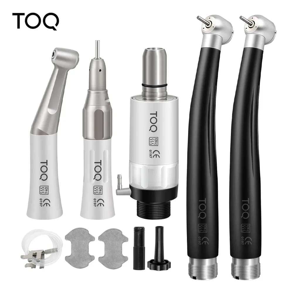 Dental High & Low Speed Handpiece Kit Straight Contra Angle Air Turbine 2/4 Hole M4 / B2 Whole Set Dental Equipments