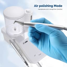 Dental LED Ultrasonic Scaler 2IN1+Air Polisher Sandblasting Ultrasonic Periodontal Therapy System Hygiene Prophy Jet DQ40