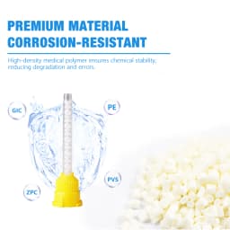 50/100PCS Dental Mixing Tips 1:1Dental materials for Lightweight Silicone Rubber Material Disposable Dental Supplies Mixing Tube