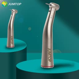 1:5 Contra Angle Handpiece - Low Speed Fiber Optic Red Ring Push Button with 4-Way Spray - Dentistry Tool