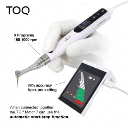 Dental Wireless Endo Motor & Apex Locator with 16: 1 Reduction Contra Angle and Auto Start & Stop New Technical Tool Endodontic