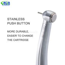 DEASIN Dental MAX High Speed Handpiece Self-Power E-generator Push Button Max Air Turbine Cartridge Rotor 2/4hole Dentistry