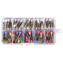 200Pcs/Pack Dental Polishing Brush Polisher Brushes Kits /Polish Cups Dentistry Teeth Latch Type Mixed Color
