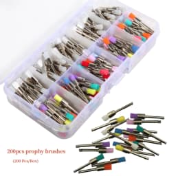 200Pcs/Pack Dental Polishing Brush Polisher Brushes Kits /Polish Cups Dentistry Teeth Latch Type Mixed Color