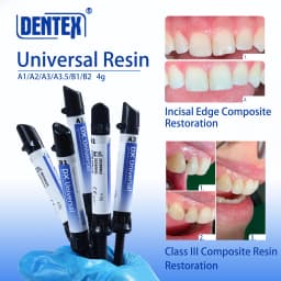 DX Dental Universal Resin Light Curing Composite Resin Adhesive Bonding/Etch Gel Kit Teeth Restoration Resin Dental Adhesive