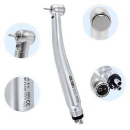 DEASIN Dental E-Generator Led High & Low Speed Handpiece kit Standard Head Straight Contra Angle Air Turbine Three Water Spary