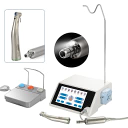 SANDENT Dental Brushless Surgical Implant Motor System Touch Screen Machine With  20:1 Contra Angle LED Fiber Optic Handpiece