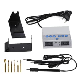 Dental Lab Electric handle wax carving heater kit include 6 Wax Tips+2 Pens Pot